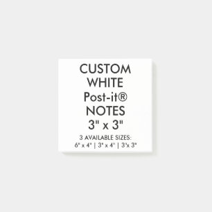 Custom Personalized Large 3" Square Post-it® Notes