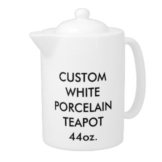 Custom Personalized Large 44oz. Porcelain Teapot