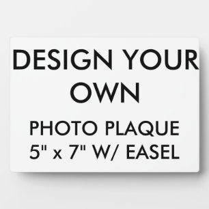 Custom Personalized Large 5" x 7" Photo Plaque