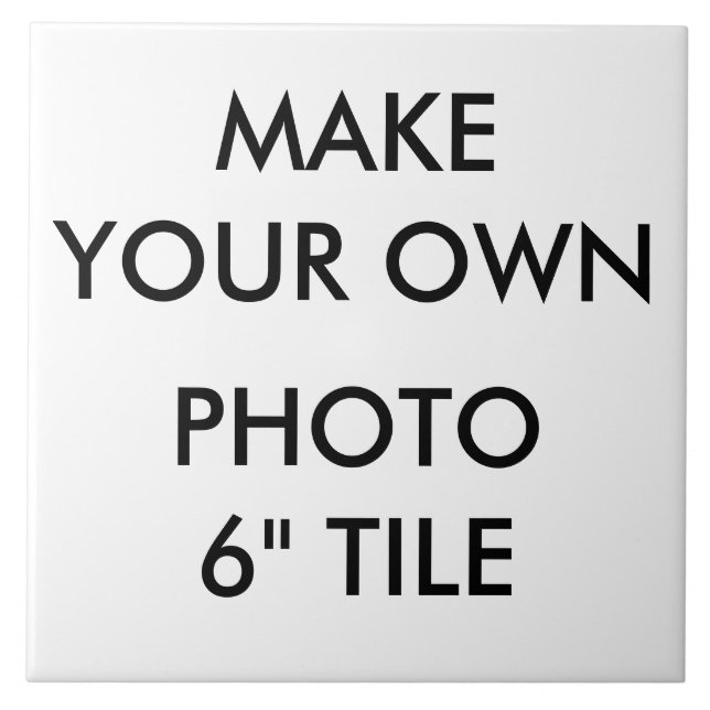 Custom Personalized Large 6" Photo Tile (Front)