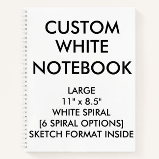 Custom Personalized Large BLANK SKETCH Notebook