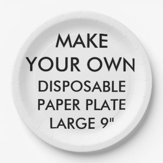 Custom Personalized Large Disposable Paper Plate