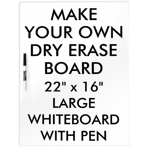 Custom Personalized Large Dry Erase Board  Pen