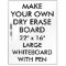 Custom Personalized Large Dry Erase Board & Pen