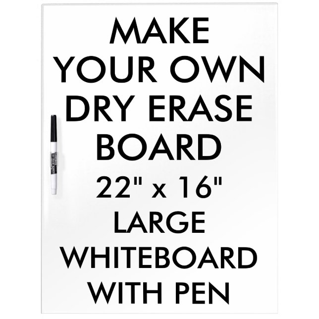 Custom Personalized Large Dry Erase Board & Pen (Front)