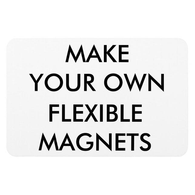 Custom Personalized Large Flexible Fridge Magnet (Horizontal)