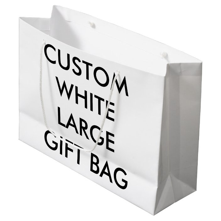Custom Personalized Large Glossy Gift Bag