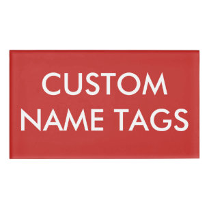 Custom Personalized Large Name Tag Blank Template