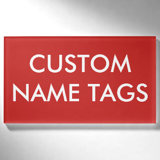 Custom Personalized Large Name Tag Blank Template