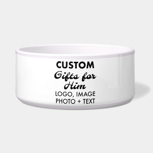 Custom personalized Large Pet Dog Bowl 7" (Front)