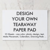 Create Your Own Large Tearaway Paper Pad