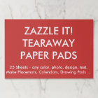 Custom Personalized Large Tearaway Paper Pads