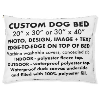 Custom Personalized Large Waterproof Dog Bed 40"