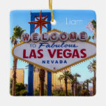 Custom Personalized Las Vegas Ceramic Ornament