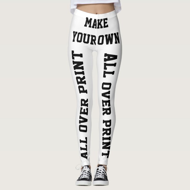 Custom Personalized Leggings or Yoga Pants Blank (Front)