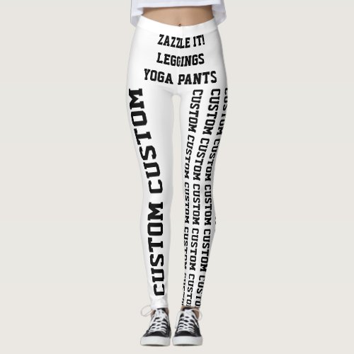 Custom Personalized Leggings or Yoga Pants Blank