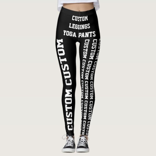 Custom Personalized Leggings or Yoga Pants Blank