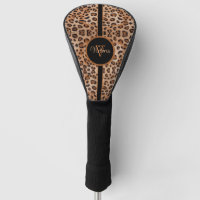 Custom Personalized Leopard Print Golf Head Cover