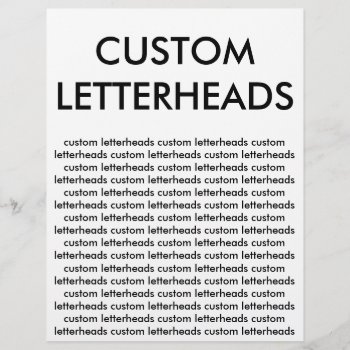Custom Personalized Letterheads Blank Template by CustomBlankTemplates at Zazzle
