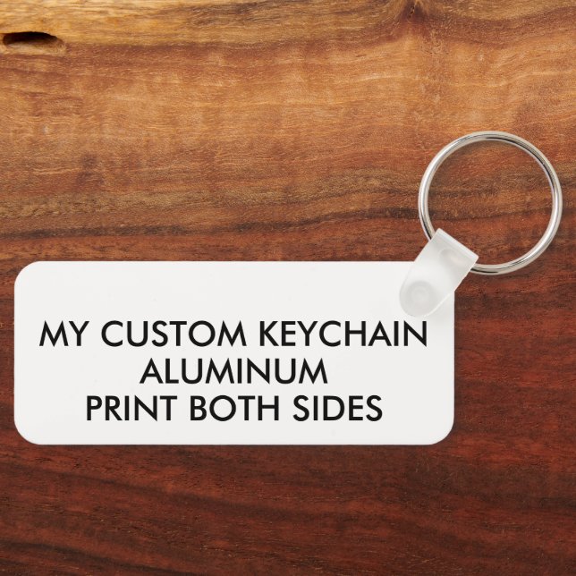 Custom Personalized LIGHT ALUMINUM PHOTO KEYCHAIN (Front)