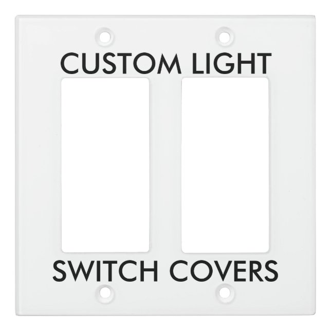 Custom Personalized Light Switch Cover Blank (Front)