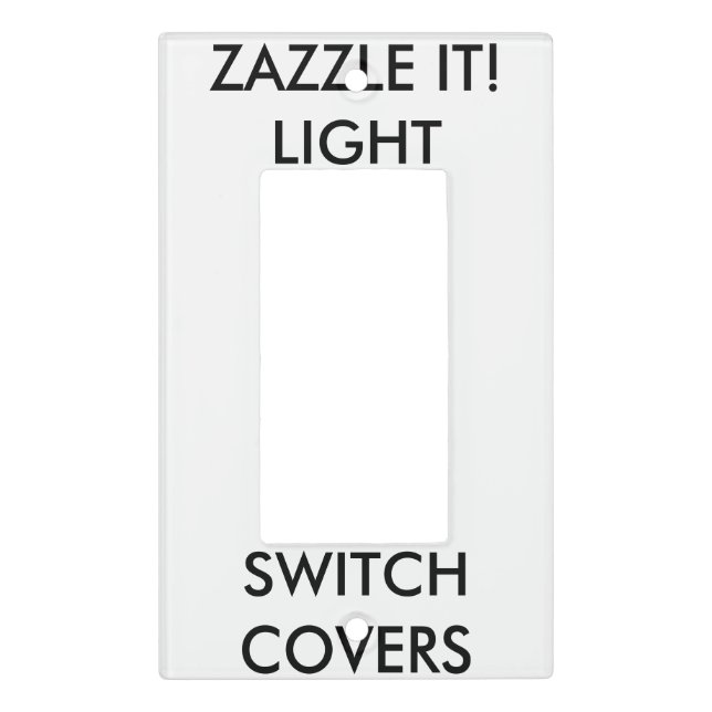 Custom Personalized Light Switch Cover Blank (Front)