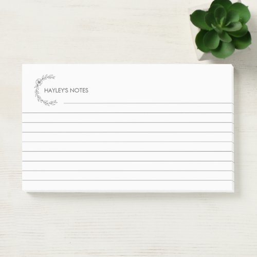 Custom Personalized Lined 3M Post_it Notes