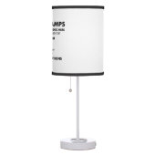 Custom personalized LINEN Shade TABLE Lamp (Right)