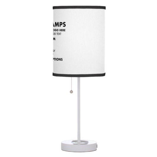 Custom personalized LINEN Shade TABLE Lamp (Right)