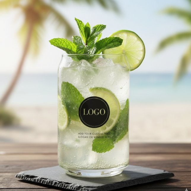 Custom Personalized Logo and Text  Can Glass (Creator Uploaded)