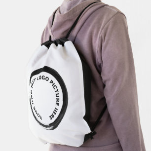custom personalized Logo  Drawstring Bag