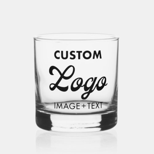 Custom personalized Logo Whiskey Tumbler Glass