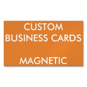Custom Personalized Magnetic Business Cards Blank by CustomBlankTemplates at Zazzle