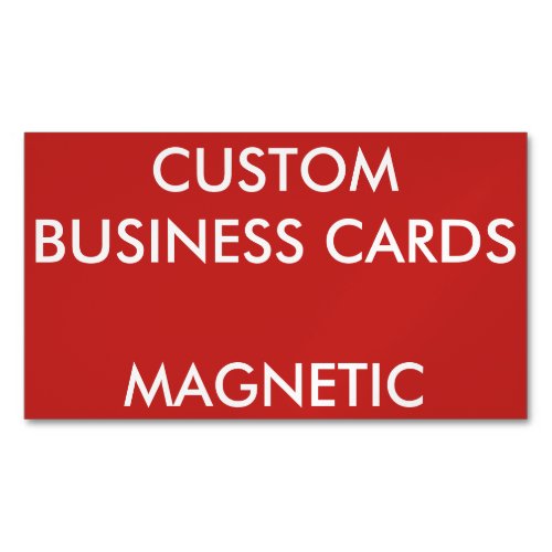 Custom Personalized Magnetic Business Cards Blank