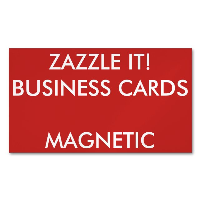 Custom Personalized Magnetic Business Cards Blank (Front)