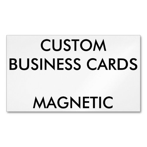 Custom Personalized Magnetic Business Cards Blank