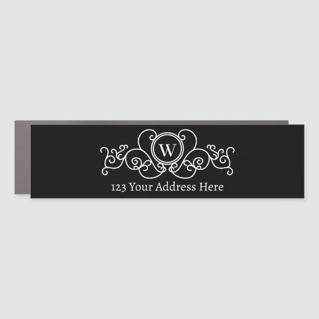 Custom Personalized Mailbox Name Street Address Car Magnet (Front)