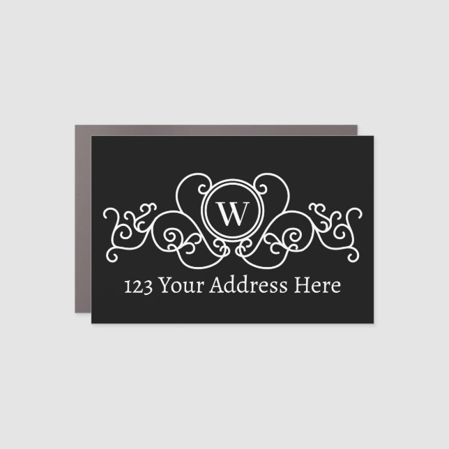 Custom Personalized Mailbox Name Street Address Car Magnet (Front)