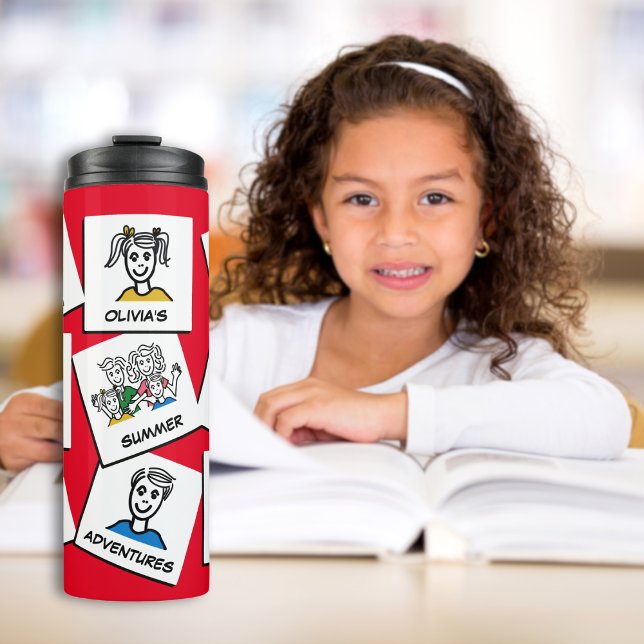 Custom Personalized Make Your Own Family Collage Thermal Tumbler (Creator Uploaded)