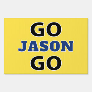 Custom Personalized Marathon Sports Cheer Sign