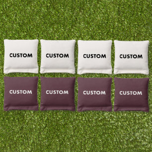 Custom Personalized MAROON Cornhole Bag Toss
