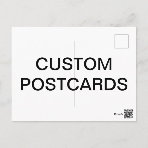 Custom Personalized Matte Postcard Blank Template
