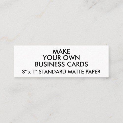 Custom Personalized MATTE Slim Business Cards