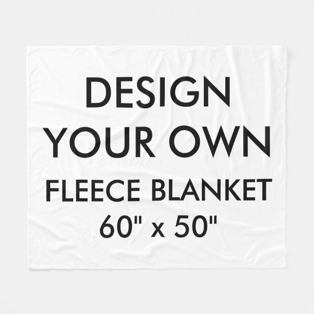 Custom Personalized Med. 60" x 50" Fleece Blanket (Front (Horizontal))