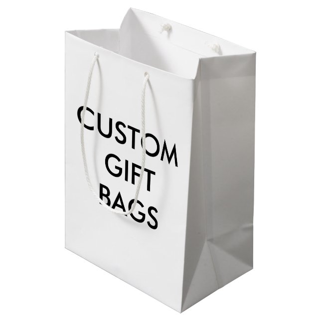 Custom Personalized Medium Gift Bag Blank Template (Front Angled)