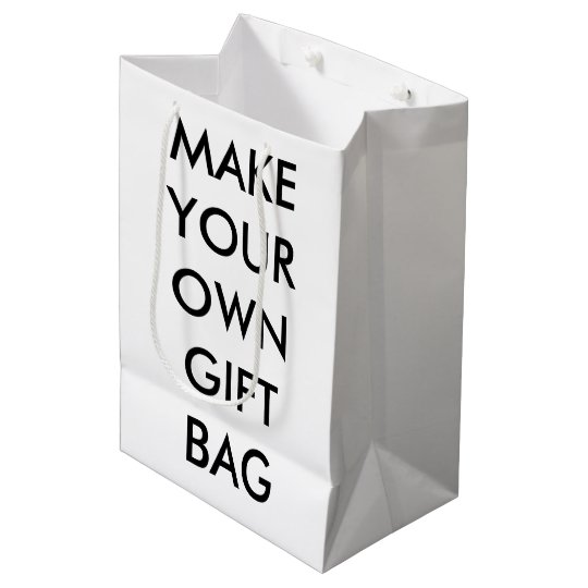 Custom Personalized Medium Glossy Gift Bag
