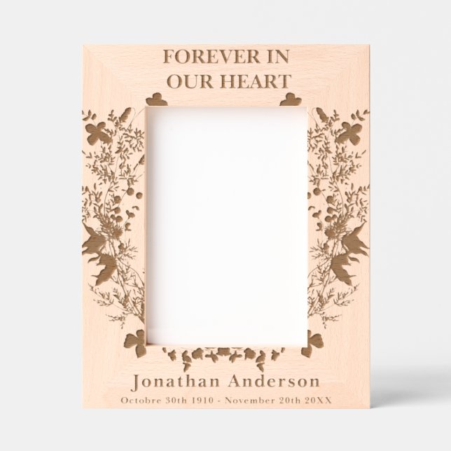 Custom Personalized Memorial Remembrance Engraved Frames (Front)