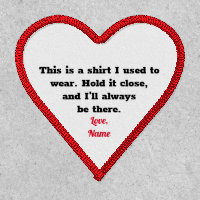 Custom Personalized Memory Pillow Heart Shaped