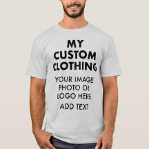 Custom Personalized MEN'S LIGHT ASH GREY T-SHIRT
