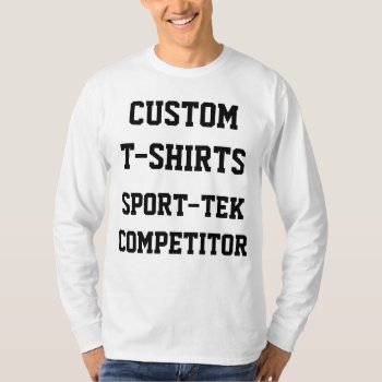 Custom Personalized Men's Long Sleeve T-shirt by CustomBlankTemplates at Zazzle